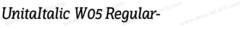UnitaItalic W05 Regular字体转换